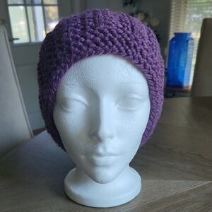 Purple Knit Women's Headband